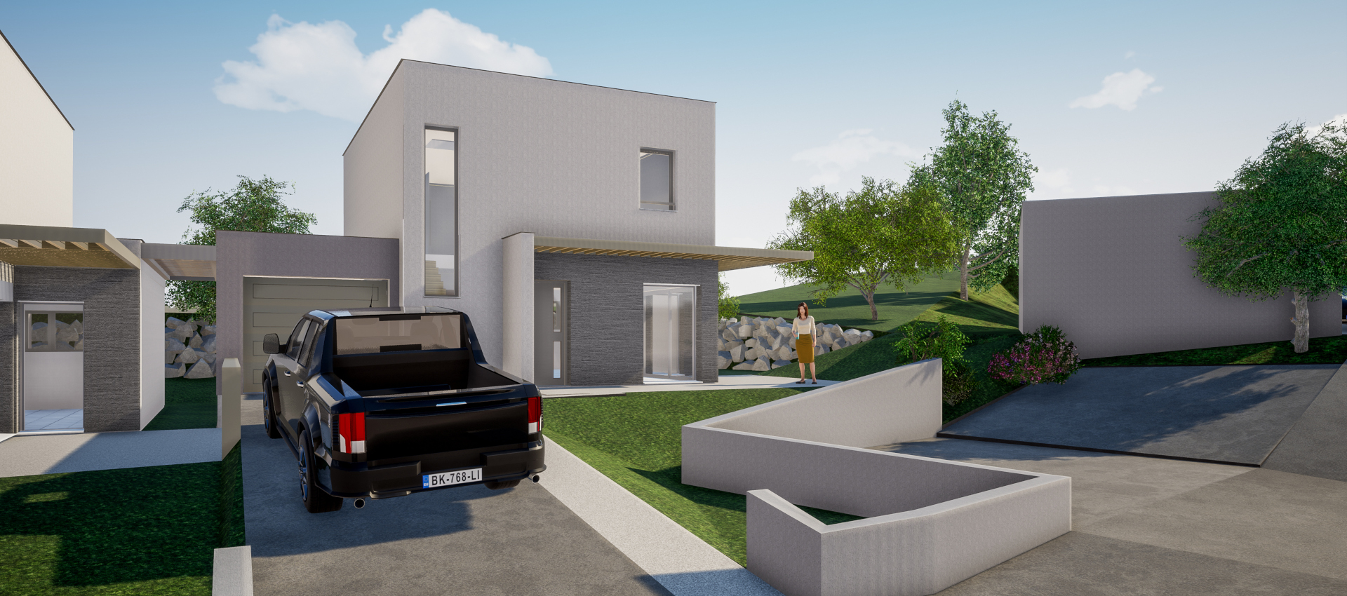 Les Trois Vallons : villas et appartements contemporains à St-Bonnet-les-Oules
